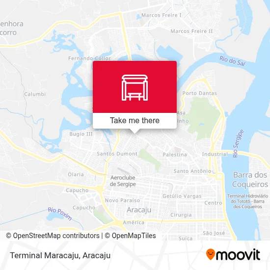 Terminal Maracaju map