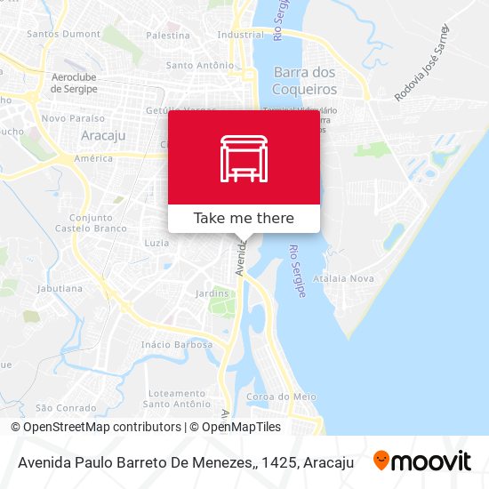 Mapa Avenida Paulo Barreto De Menezes,, 1425