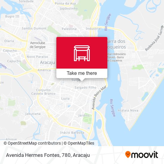 Avenida Hermes Fontes, 780 map