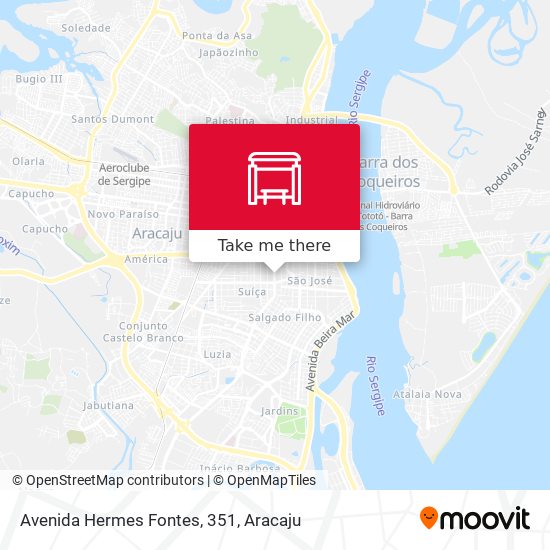 Mapa Avenida Hermes Fontes, 351