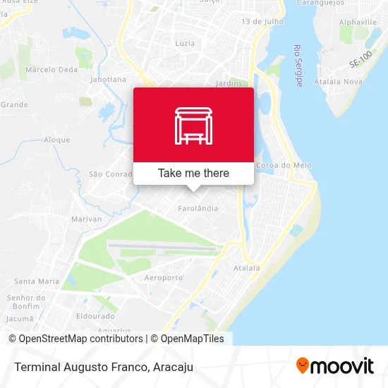 Terminal Augusto Franco map