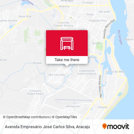 Mapa Avenida Empresário José Carlos Silva