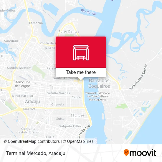 Terminal Mercado map