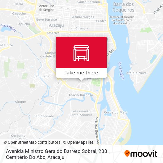 Mapa Avenida Ministro Geraldo Barreto Sobral, 200 | Cemitério Do Abc