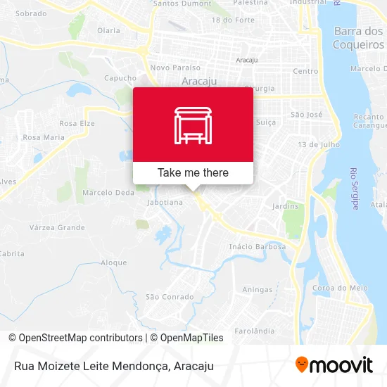 Rua Moizete Leite Mendonça map