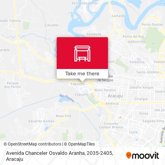 Mapa Avenida Chanceler Osvaldo Aranha, 2035-2405