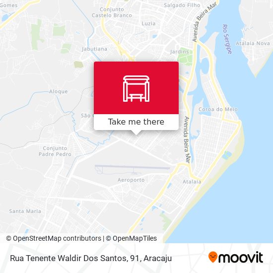 Mapa Rua Tenente Waldir Dos Santos, 91