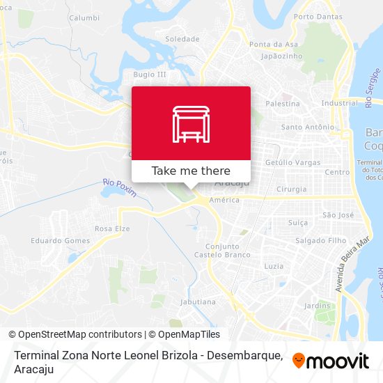 Terminal Zona Norte Leonel Brizola - Desembarque map