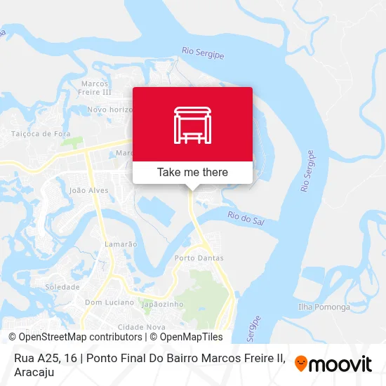Rua A25, 16 | Ponto Final Do Bairro Marcos Freire II map