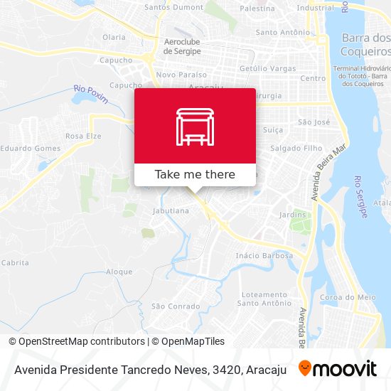 Mapa Avenida Presidente Tancredo Neves, 3420