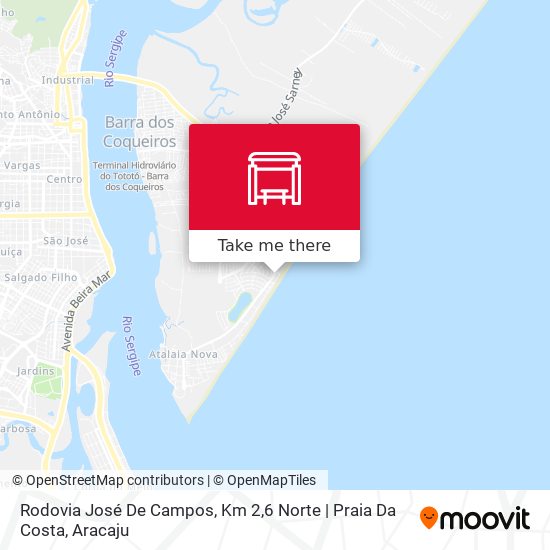 Mapa Rodovia José De Campos, Km 2,6 Norte | Praia Da Costa