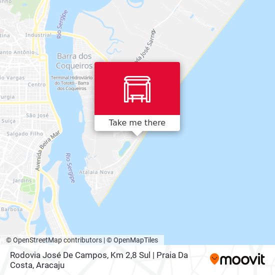 Mapa Rodovia José De Campos, Km 2,8 Sul | Praia Da Costa