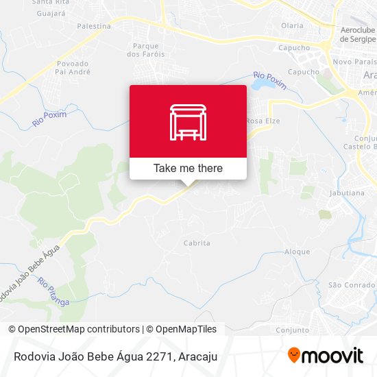 Mapa Rodovia João Bebe Água 2271