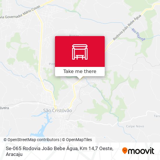 Mapa Se-065 Rodovia João Bebe Água, Km 14,7 Oeste