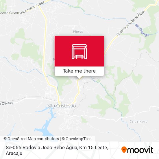 Se-065 Rodovia João Bebe Água, Km 15 Leste map