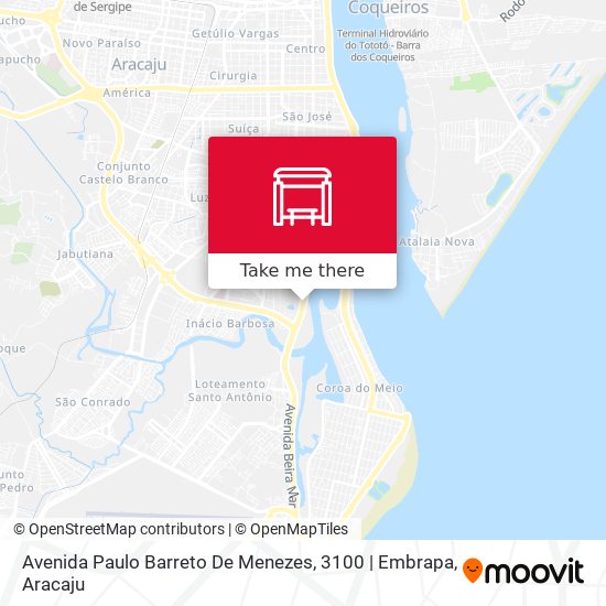 Mapa Avenida Paulo Barreto De Menezes, 3100 | Embrapa