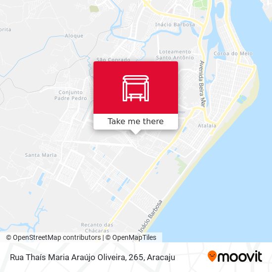 Mapa Rua Thaís Maria Araújo Oliveira, 265
