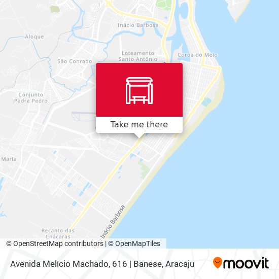 Mapa Avenida Melício Machado, 616 | Banese