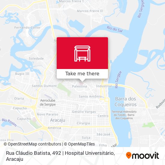 Rua Cláudio Batista, 492 | Hospital Universitário map