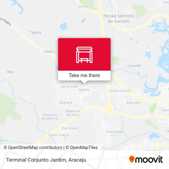 Terminal Conjunto Jardim map