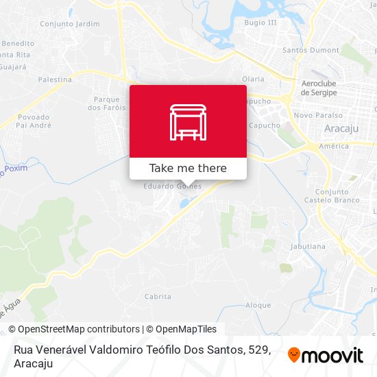 Rua Venerável Valdomiro Teófilo Dos Santos, 529 map