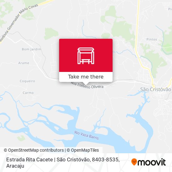 Mapa Estrada Rita Cacete | São Cristóvão, 8403-8535