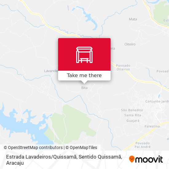 Estrada Lavadeiros / Quissamã, Sentido Quissamã map