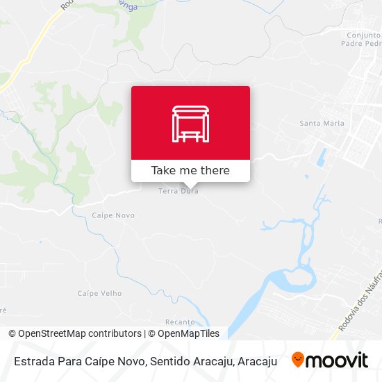Estrada Para Caípe Novo, Sentido Aracaju map