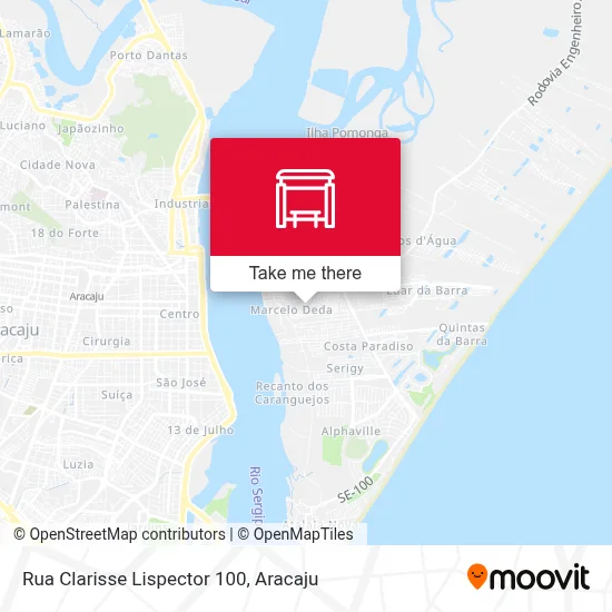 Rua Clarisse Lispector 100 map