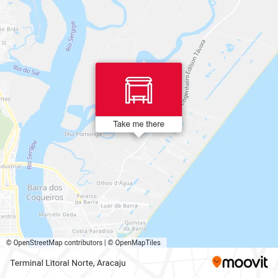 Terminal Litoral Norte map