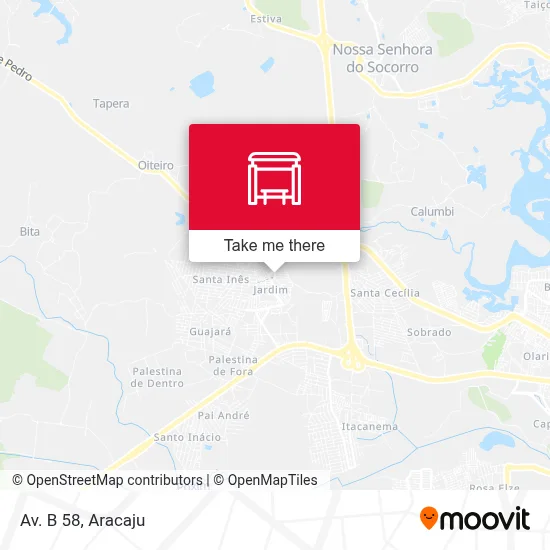 Av. B 58 map
