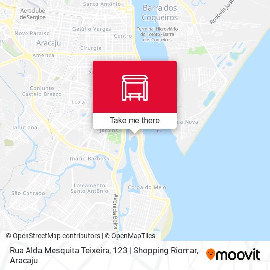 Mapa Rua Alda Mesquita Teixeira, 123 | Shopping Riomar