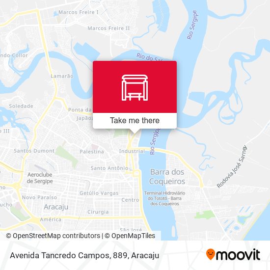 Avenida Tancredo Campos, 889 map