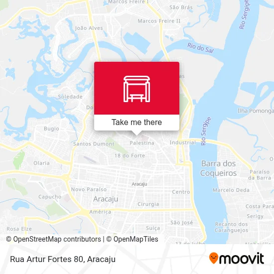 Rua Artur Fortes 80 map