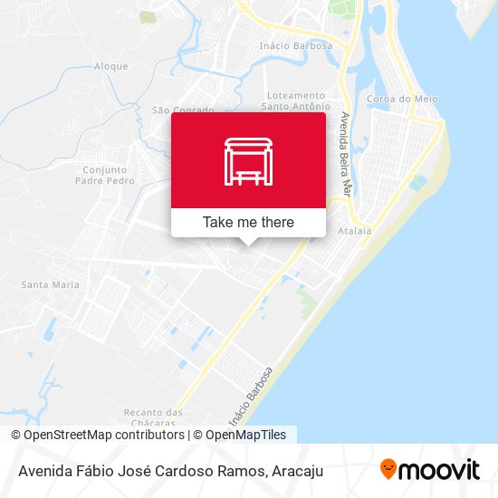 Mapa Avenida Fábio José Cardoso Ramos