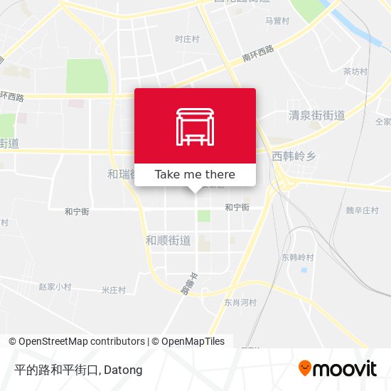 平的路和平街口 map