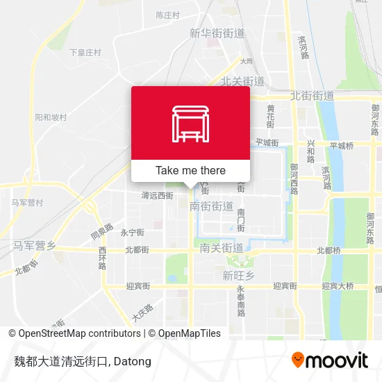 魏都大道清远街口 map