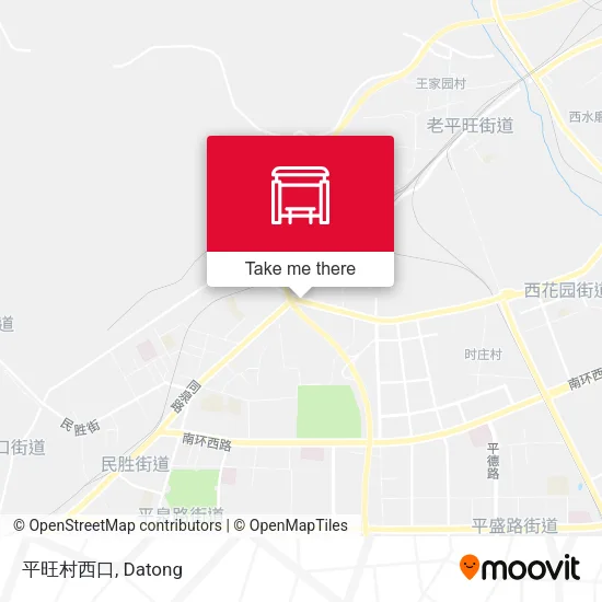 平旺村西口 map