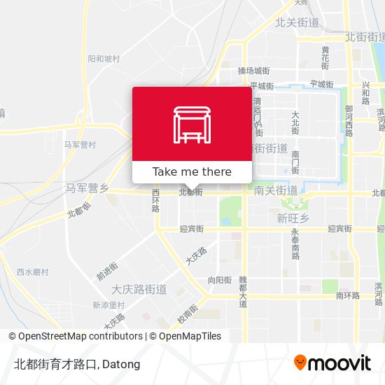 北都街育才路口 map