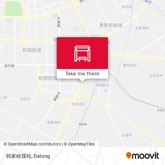 韩家岭煤站 map