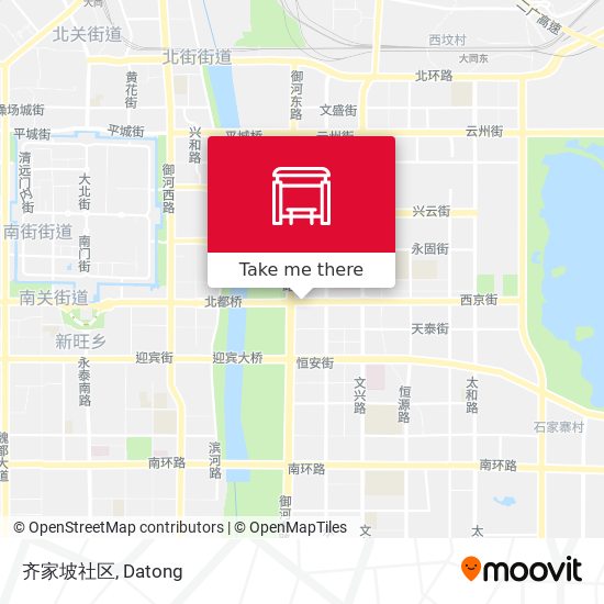 齐家坡社区 map