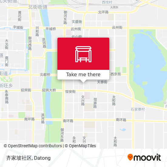 齐家坡社区 map