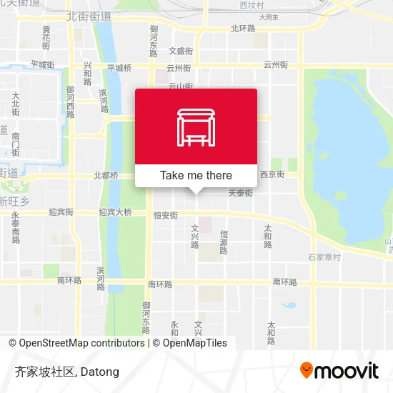 齐家坡社区 map
