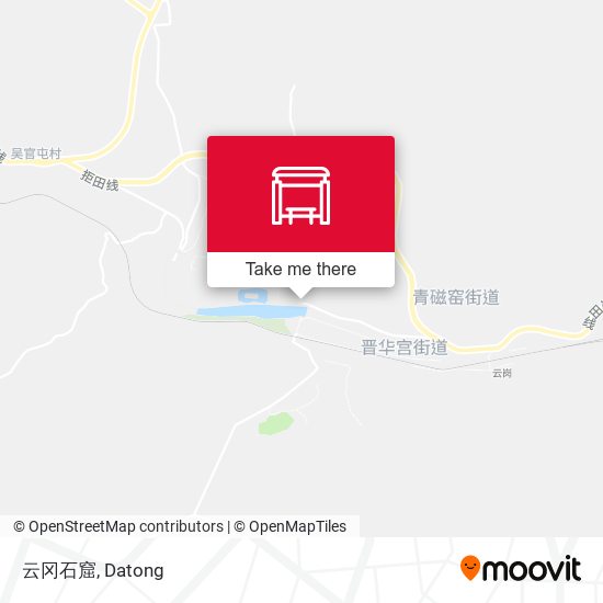 云冈石窟 map
