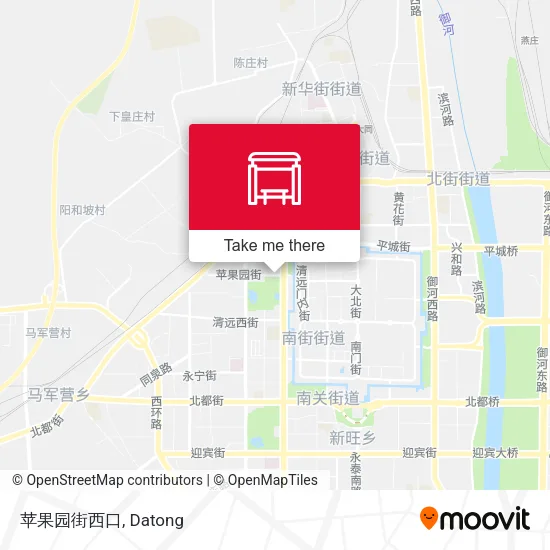 苹果园街西口 map