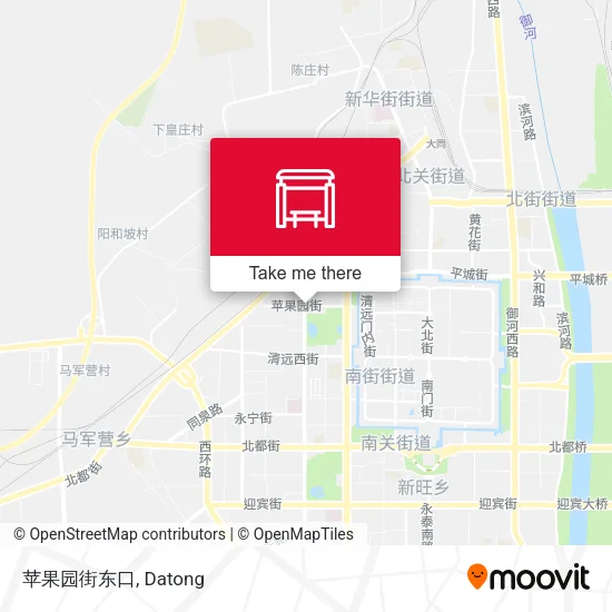 苹果园街东口 map