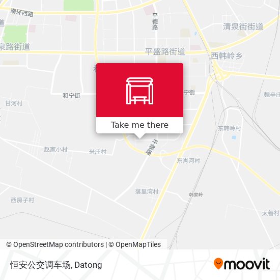 恒安公交调车场 map