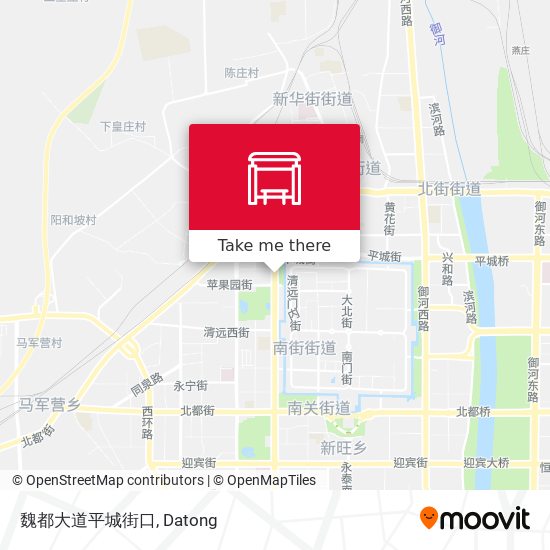 魏都大道平城街口 map