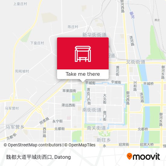 魏都大道平城街西口 map