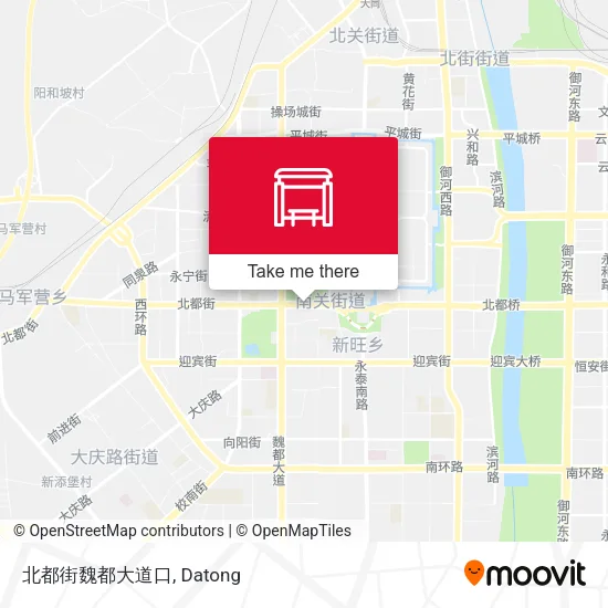 北都街魏都大道口 map